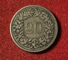 Switzerland 20 Rappen 1850 Bb Billon Coin Km 7 T10426