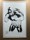 Captain America- Original Inked Comic Art - 11 x17  Inks On 100lbs  Bristol