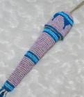 Native American Northern Plains Beaded Awl Case Cord Sewn 1900-1910  9-1 2  Long