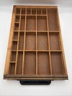 Vtg Hamilton Mfg Co Wood Printer Drawer Letterpress Tray Shadowbox Display 17x11