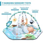 Baby Gym Play Mat  8-in-1 Tummy Time Mat   Ball Pit With 6 Toys  Washable Bab   