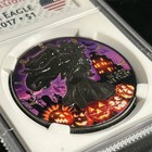  1 Rare Usa 1 Oz Halloween Ghost American Silver Eagle Walking Liberty 2017 Coin