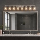 51  Nickel Vanity Light Modern 8 Lights Wall Lamp Fixture Bathroom Mirror Sconce