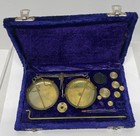 Antique Brass Balance Scale W case   Weights For Gems  Jewelry  Medicine Kit