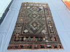 1900s Antique Afghan Baluchi Rug 6x9 Hand Knotted Persian Style Oriental Carpet