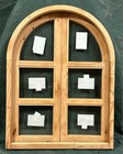 Rustic Reclaimed Lumber Arched Juliet Window Opens Out You Choose Glass   Trim
