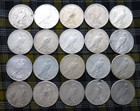 Lot 5 Peace Dollar From Obw Roll Estate Hoard Gem Bu Uncirculated 90  Silver