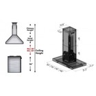 Zline 48  New Stainless Steel Island Range Hood Fast Free Ship Led Etl Ke2i-48