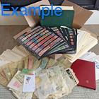 Amazing Usps Lrg Size Box 12x12x6- Usa Albums  Pgs   1000 s Of  Stamps Used mint