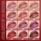 12pcs Velvet Matte Lipstick Set Nude To Dark Shades Long Lasting Color