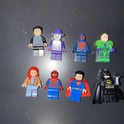 Lego Marvel   Dc Minifigures Lot  Venomized Cap  Wolverine  Spiderman  Batman