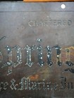 1849 Chartered Antique Bronze Sign Holder Springfield Fire Marine Insurance Ma