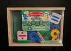 New Melissa And Doug Wood Magnet Alphabet Toys 52 Letters In Box