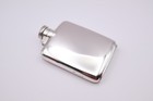 Quality Antique Sterling Silver Hip Flask Hallmarked Birmingham 1930