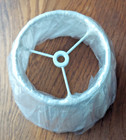 Nice 5  X  9  X 7  Round Tapered Softback Lamp Shade Pleated White