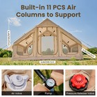 Inflatable Tents For 4-6 Person Camping Tent Blow Up Tent W  Pump   Stove Jack
