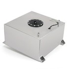 40l Aluminum Fuel Surge Cell Tank W cap Sensor Foam Inside Silver Us alloyworks 