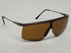 Vtg 80 s Jimmy Connors Carbon Frame Shield Lens Sunglasses Frames Made In Italy 