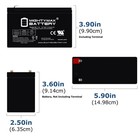 Mighty Max 12v 7ah Sla Replacement Battery For Apc Back-ups Es750