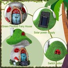 50 Pcs Solar Fairy House Garden Kit Light Up Miniature Fairy House Mushroom