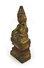 Antique Burmese 19th Century  Burma Shan Buddha  18cm High  Teak Wood Statue