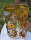 Victorian Bohemian Enameled Glass Oak Leaf   Acorn Quatrefoil Vase 4   1890-1910