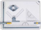 Complete Inch Scale Drafting Table With Protractor And Anti-slip Support