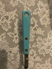 Vintage Ekco Forge Masher Turquoise Blue Handle Mcm Retro Beautiful 