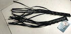 Diamond Plate Black Leather Motorcycle Brake Clutch Handle Tassels Free Shipping