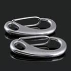 304 Stainless Steel Egg Shape Spring Keys Buckle Snap Hook Clip Lock Carabiner 