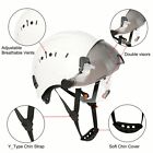 Construction Safety Helmet With Visor Built In Goggles Hard Hat  Ansi Work Cap