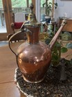 Large Antique 19th Century Persian Turkish Copper   Brass Water Jug Ewer Pitcher