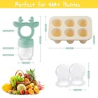 Baby Fruit Food Feeder With Popsicle Mold  Cute Teething Toys Silic
