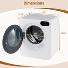 1 5 Cu ft  Clothes Dryer With Led Control Panel  5 Modes For Apartment  Dorm