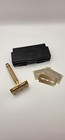 Gillette Vintage Double Edge Metal Safety Razor With Case And Blades