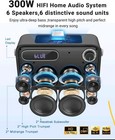 Karaoke Machine W  2 Wireless Microphones 300w Portable Otg Speaker System New