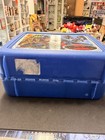 Vintage Lunch Box Batman   Robin Blue Plastic With Thermos 1997