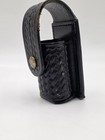 Dutyman 3621 Black Gold Snap Leather Oc Spray Case Holder Holster Fits Mkiii