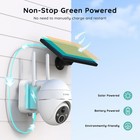 Boifun Outdoor Wifi Solar Cameras For Home Security  360   Ptz Color Night Vision