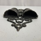 Antique Victorian Cast Iron Double Urn Match Safe Wall Pocket Patented 1867