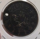 China Hu Poo 20 Cash 1903 Copper Coin Dragon