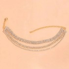 Elegant Layered Barefoot Anklet For Women Bracelets Jewelry Leg Rhinestone Foot