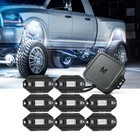 Mictuning 8 Pods Rgbw Led Rock Lights Kit - Underglow Underbody System Neon Kits