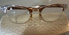 Vtg 1950   s Cat Eye Glasses 12 Kt Gold Filled Frames W  Helium Paris Case 
