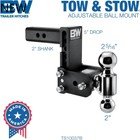 B w Trailer Hitches Tow   Stow Adjustable Trailer Hitch Ball Mount - Tow   Stow