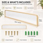 Striped Glass Restaurant Decorative Partitions  Desk Divider  Privacy Panels