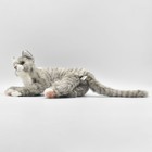 Hansa Gray Cat Plush 37cm Realistic Stuffed Animal Toy  Bh7198