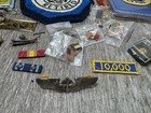 Vintage Us Air Force Collection Lot Patches Pins Photo Bars Buttons Vietnam War