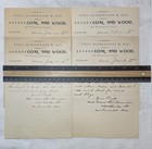 4  1903-1904 Milwaukee Wi - Sundermann   Son Coal   Wood Letterheads Ephemera