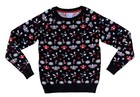 Disney Parks Black Mickey Icon Holiday Christmas Ornament Ugly Sweater  new 